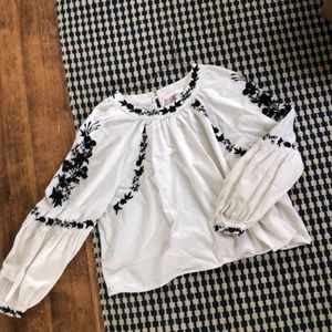 Zara Embroidered Blouse